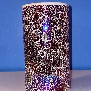 Teleflora mosaic stained glass vase candle holder Mosaic Patterned Vase